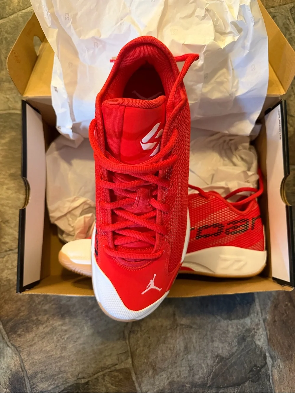 Nike Jordan Luka 77 PF Chili Red Gum Mens Basketball Shoes IF1611-600(size 11.5)